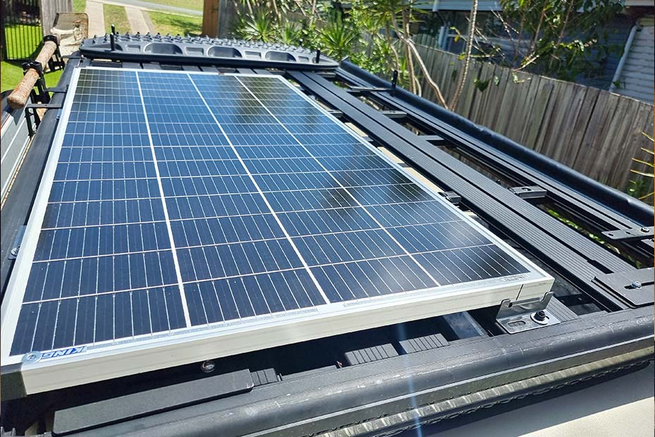 roof rack solar panel 150 prado kakadu